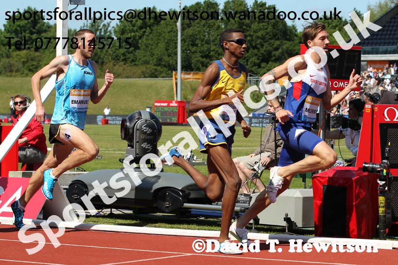 Mens 1500 metres, IAAF Diamond League, Birmingham. Photo: David T. Hewitson/Sports for All Pics